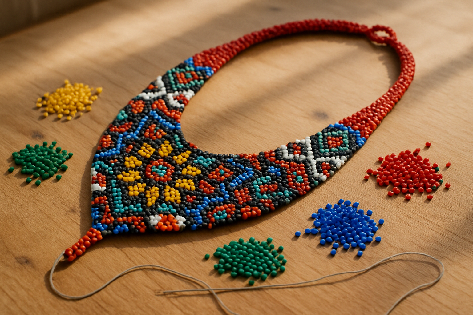 Boncuk kolye örneği