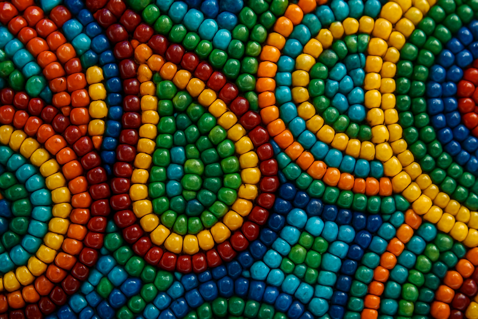 Boncuk işleme detayı